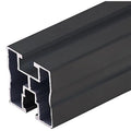 Montagerail zwart geanodiseerd 40x40 - 6210 mm